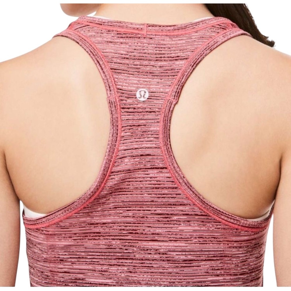Lululemon Swiftly Tech 2.0 Racerback Tank Top Women's Ombre Red Black Activewear - Picture 4 of 11